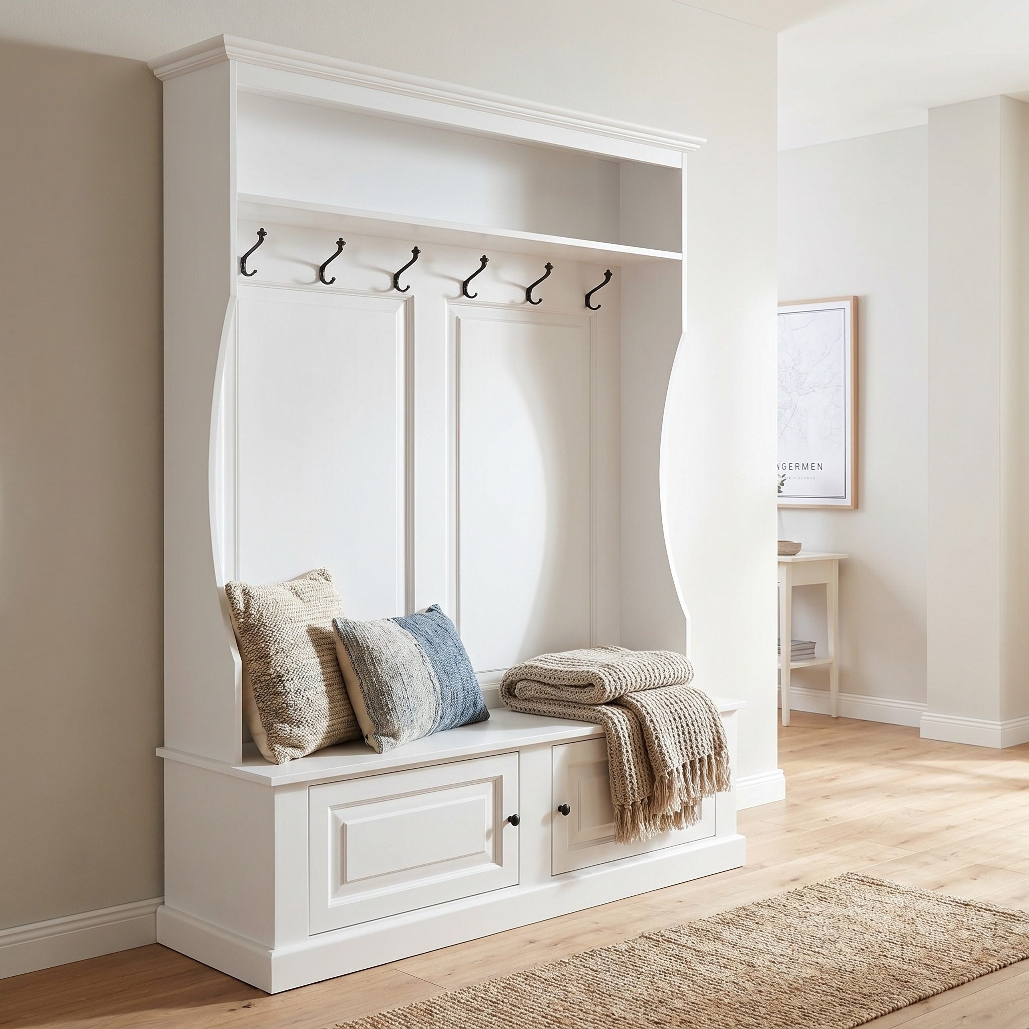Hochwertige Garderobe im Shabby Chic - in vielen Farben erhältlich!