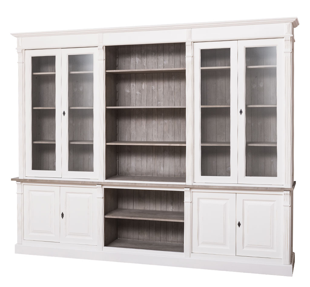 Stilvoller Hochschrank im Landhausstil - in vielen Farben erhältlich!