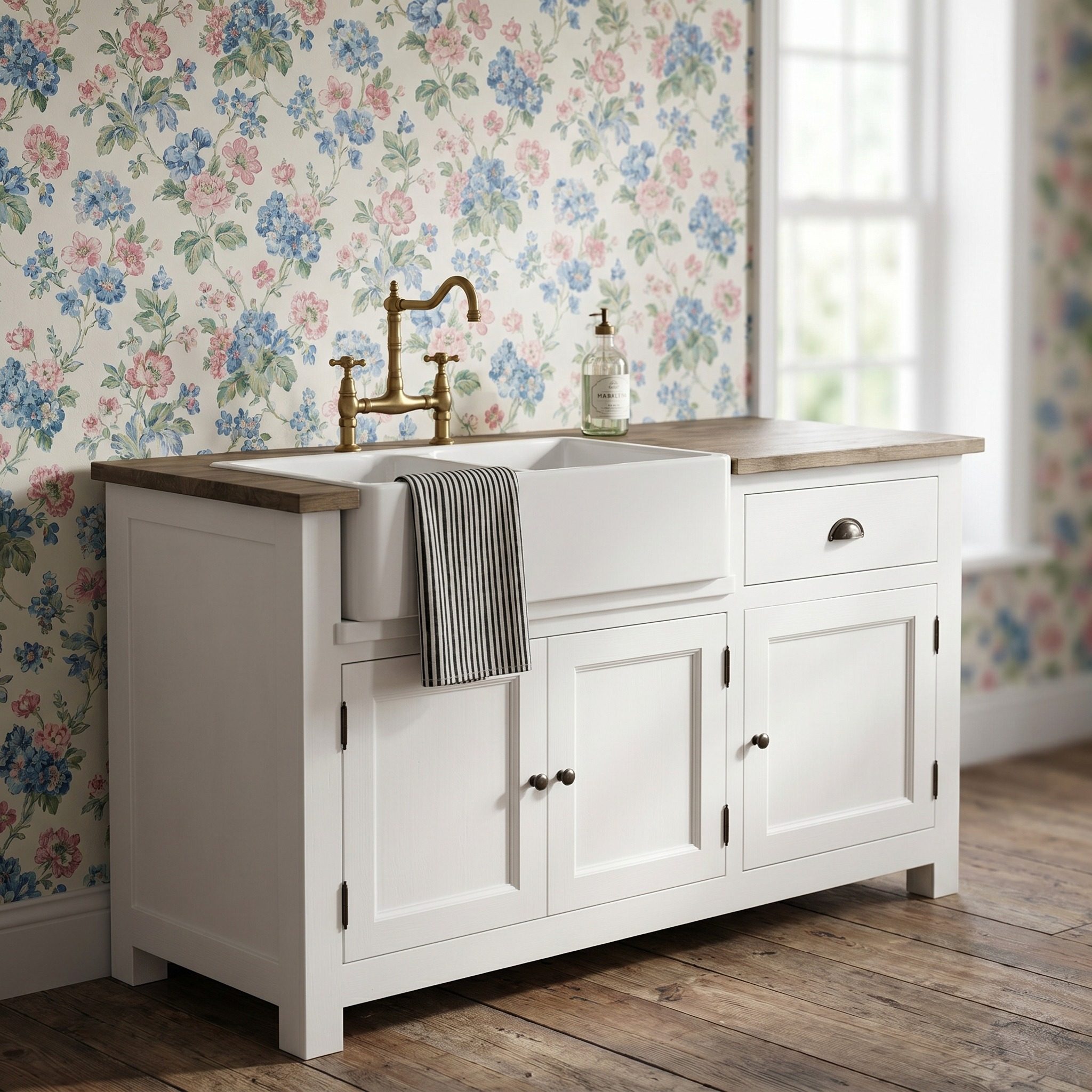 Sideboard für Waschbecken im Landhausstil - in vielen Farben erhältlich!