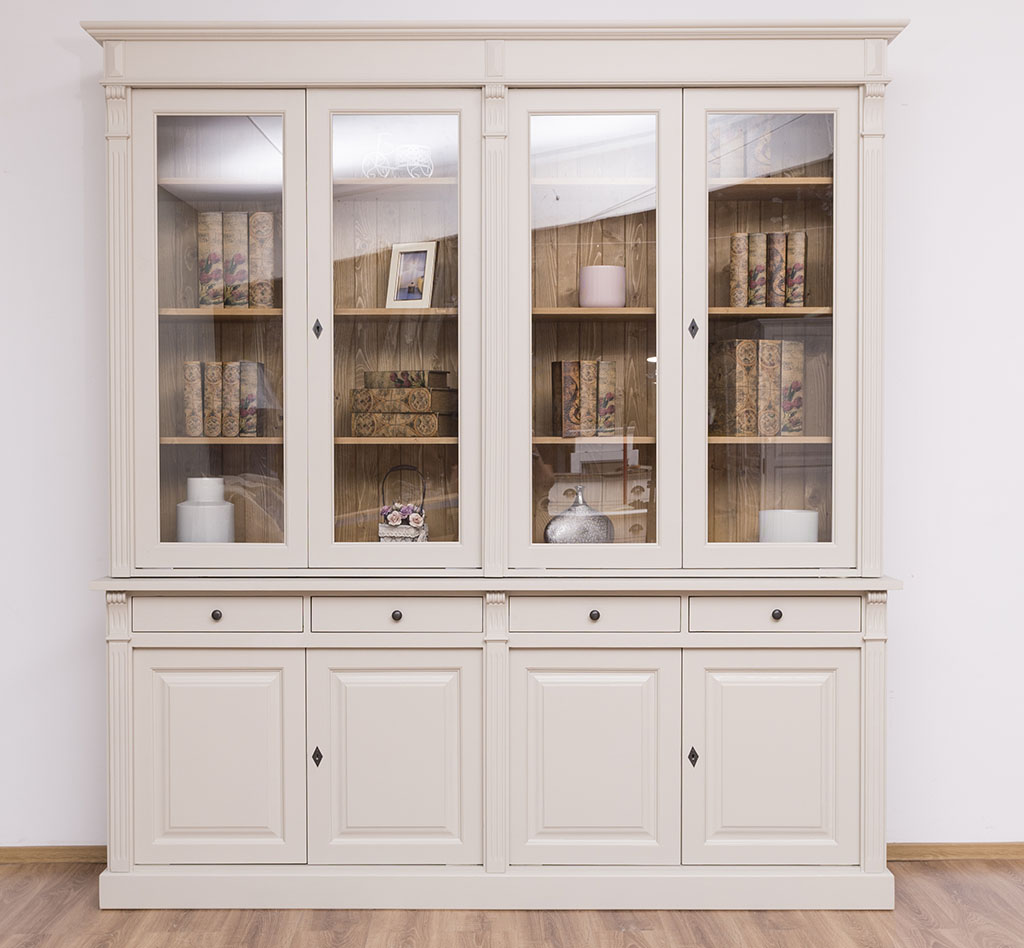 Stilvoller Vitrinenschrank für das gehobene Ambiente - in vielen Farben erhältlich! Stilvoller Vitrinenschrank für das gehobene Ambiente - in vielen Farben erhältlich!