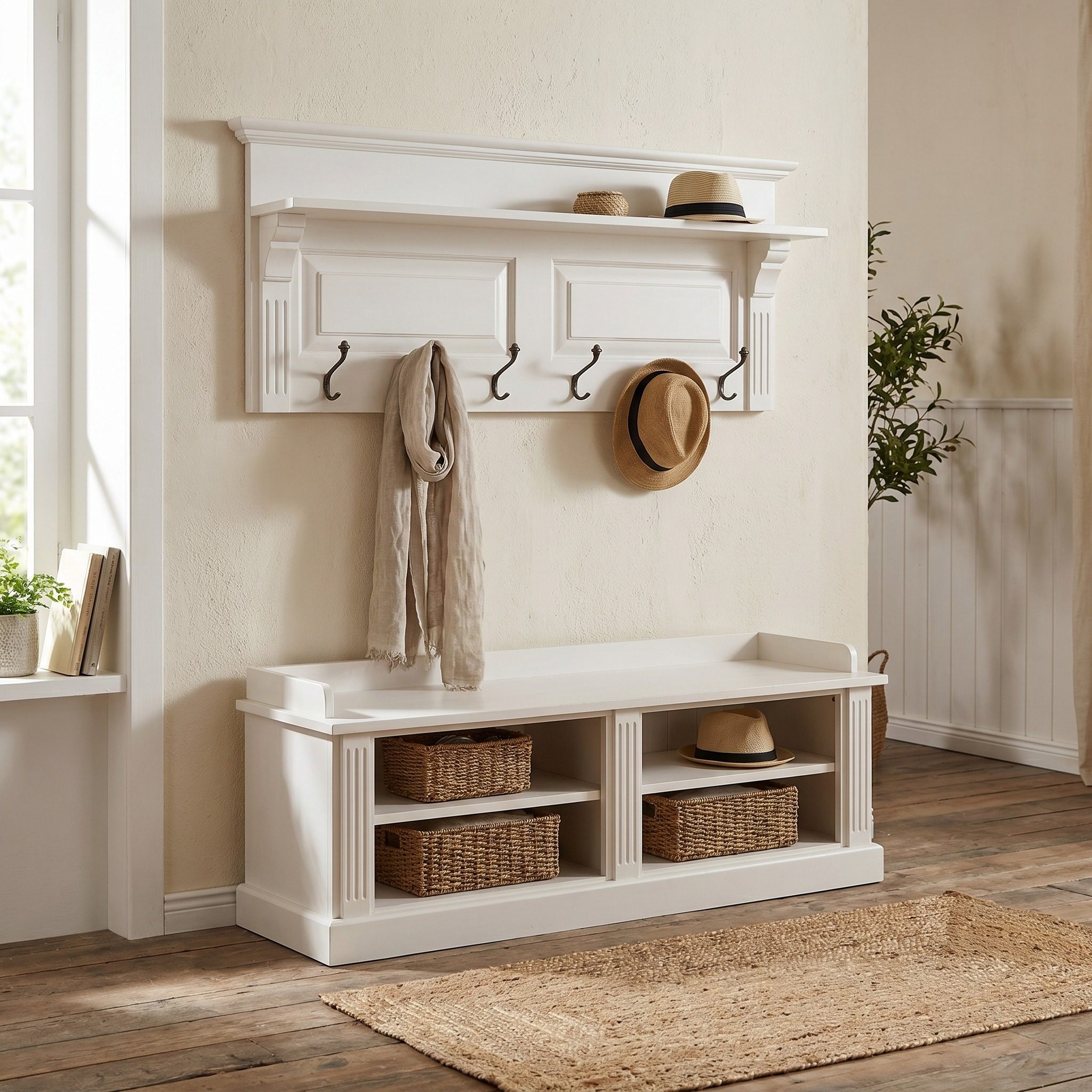 Zweiteilige Garderobe im Landhausstil - in vielen Farben erhältlich!