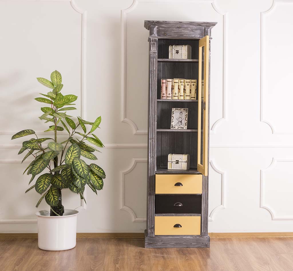 Klassische Landhausvitrine mit Schubladen - in vielen Farben erhältlich!