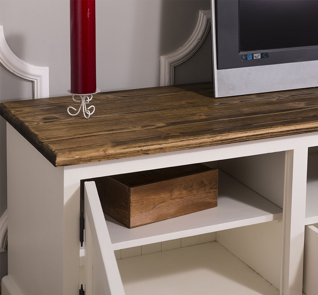 Eleganter TV-Tisch im Shabby Chic - in vielen Farben erhältlich!