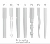 Esstisch im Landhausstil - Tischsystem mit Platte aus Fichte, Buche oder Eiche