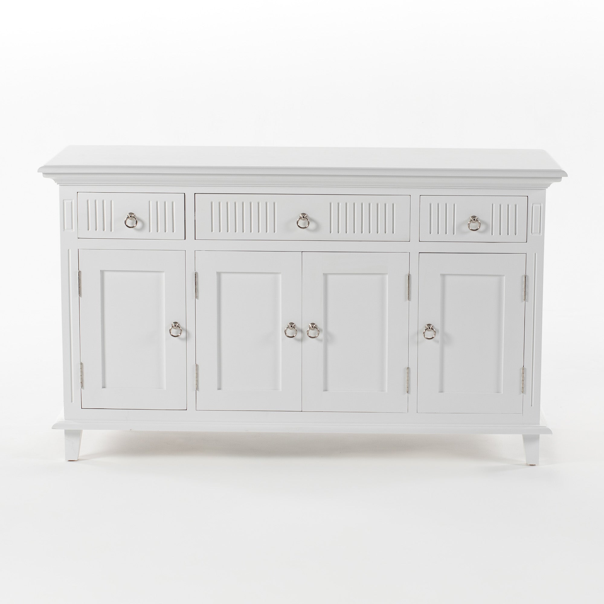 Skansen Sideboard mit 4 Türen und 3 Schubladen – Klassisches Weiß