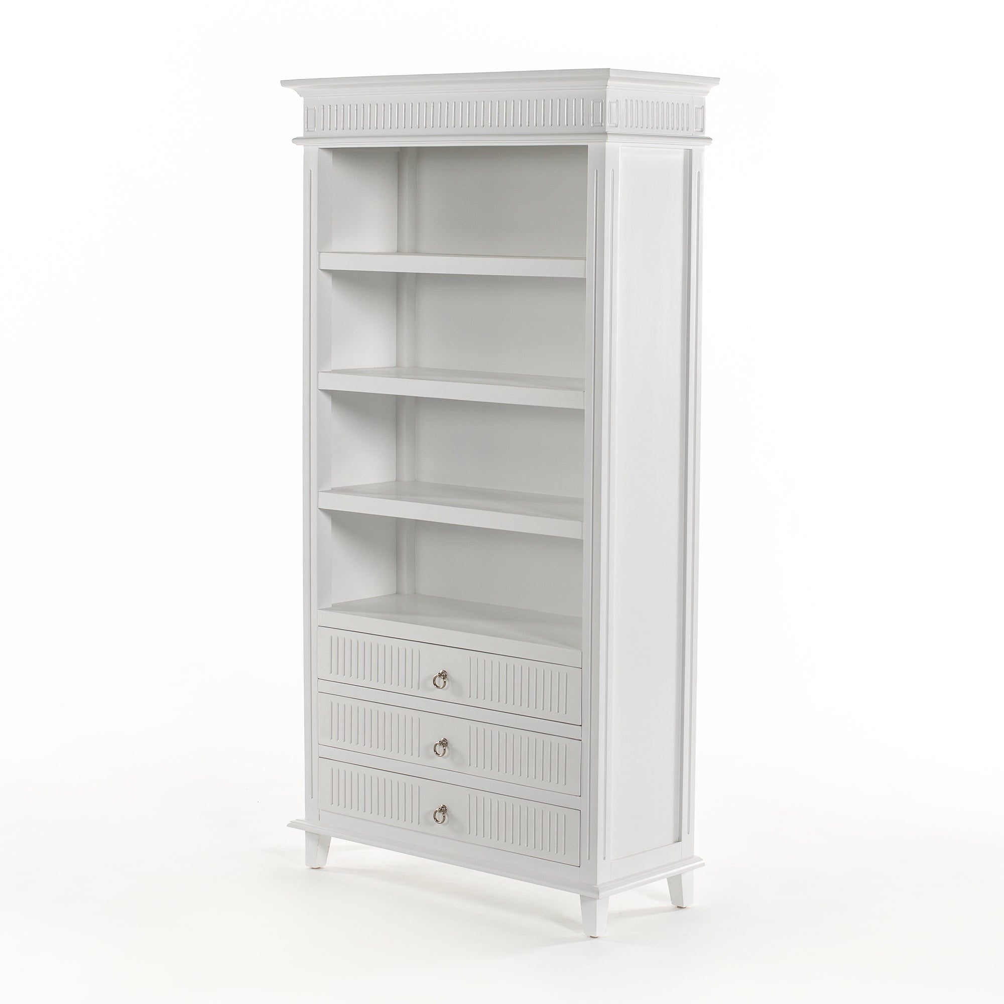 Skansen Bücherregal mit 3 Schubladen – Weiß