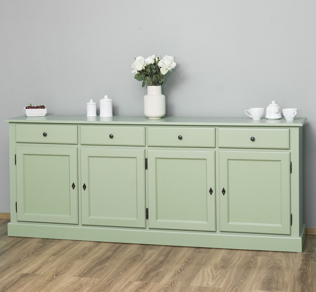 Langes Sideboard im klassischen Landhausstil - in vielen Farben erhältlich! Langes Sideboard im klassischen Landhausstil - in vielen Farben erhältlich!