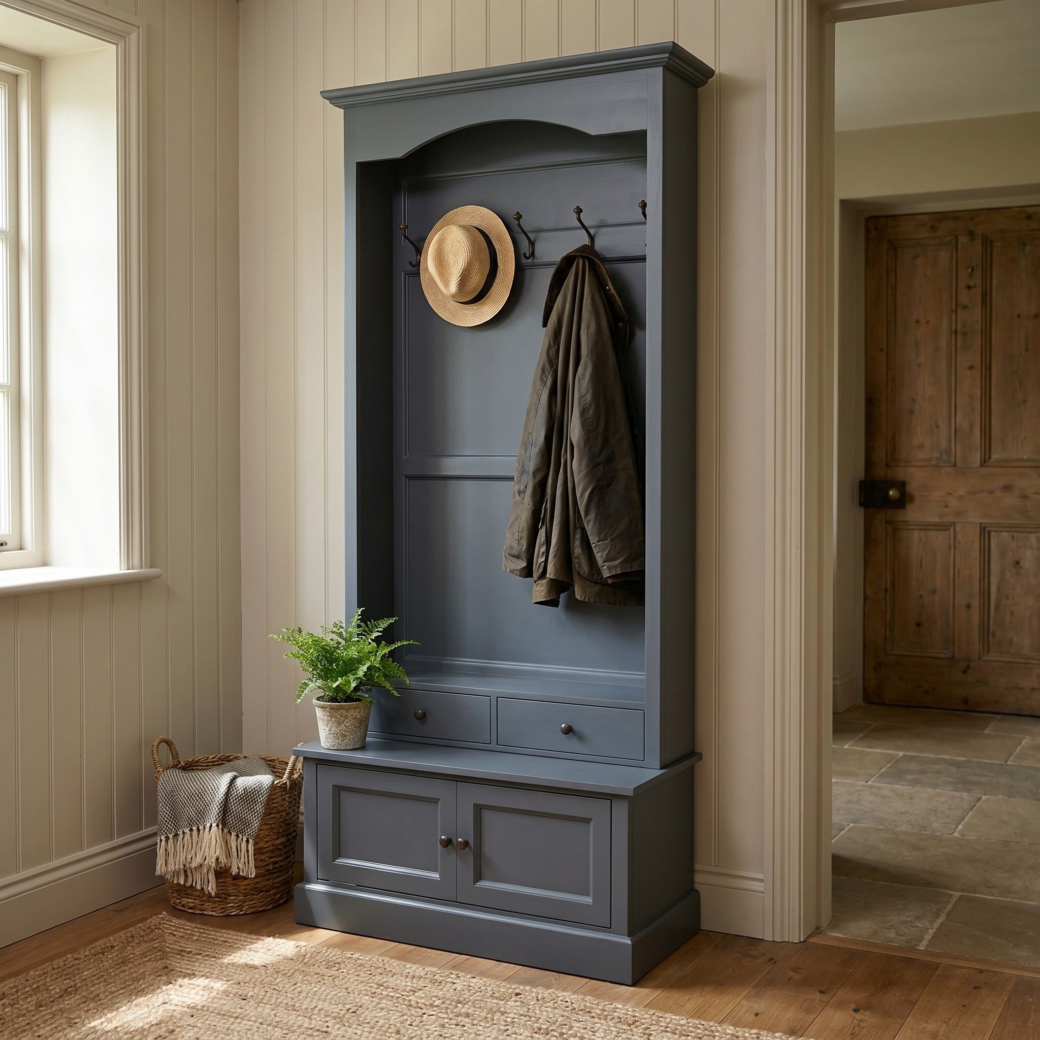 Stilvolle Garderobe im Landhausstil - in vielen Farben erhältlich!