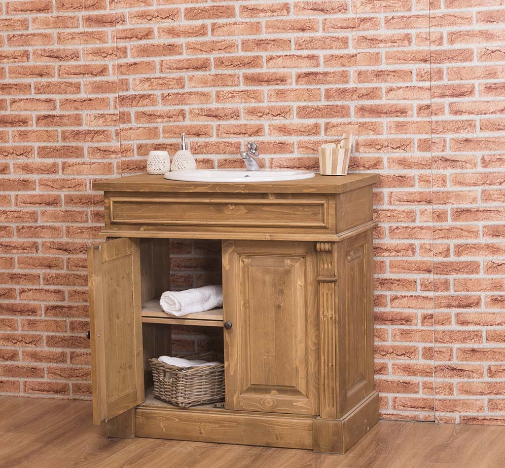 Rustikaler Waschbeckenschrank im Shabby Chic - in vielen Farben erhältlich! Rustikaler Waschbeckenschrank im Shabby Chic - in vielen Farben erhältlich!