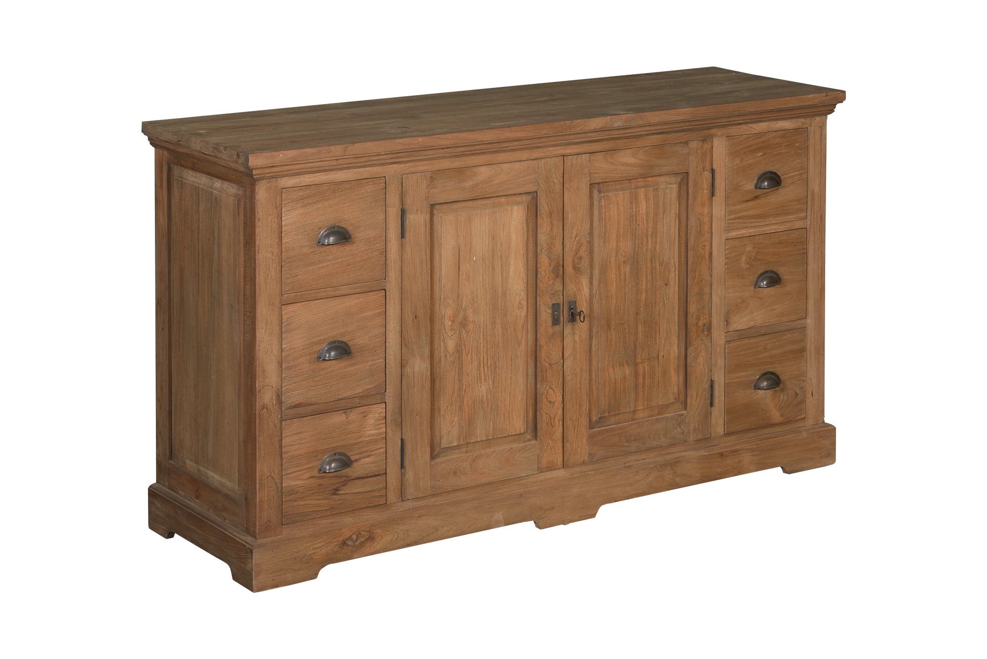 Kompaktes Sideboard Avignon aus recyceltem Teakholz