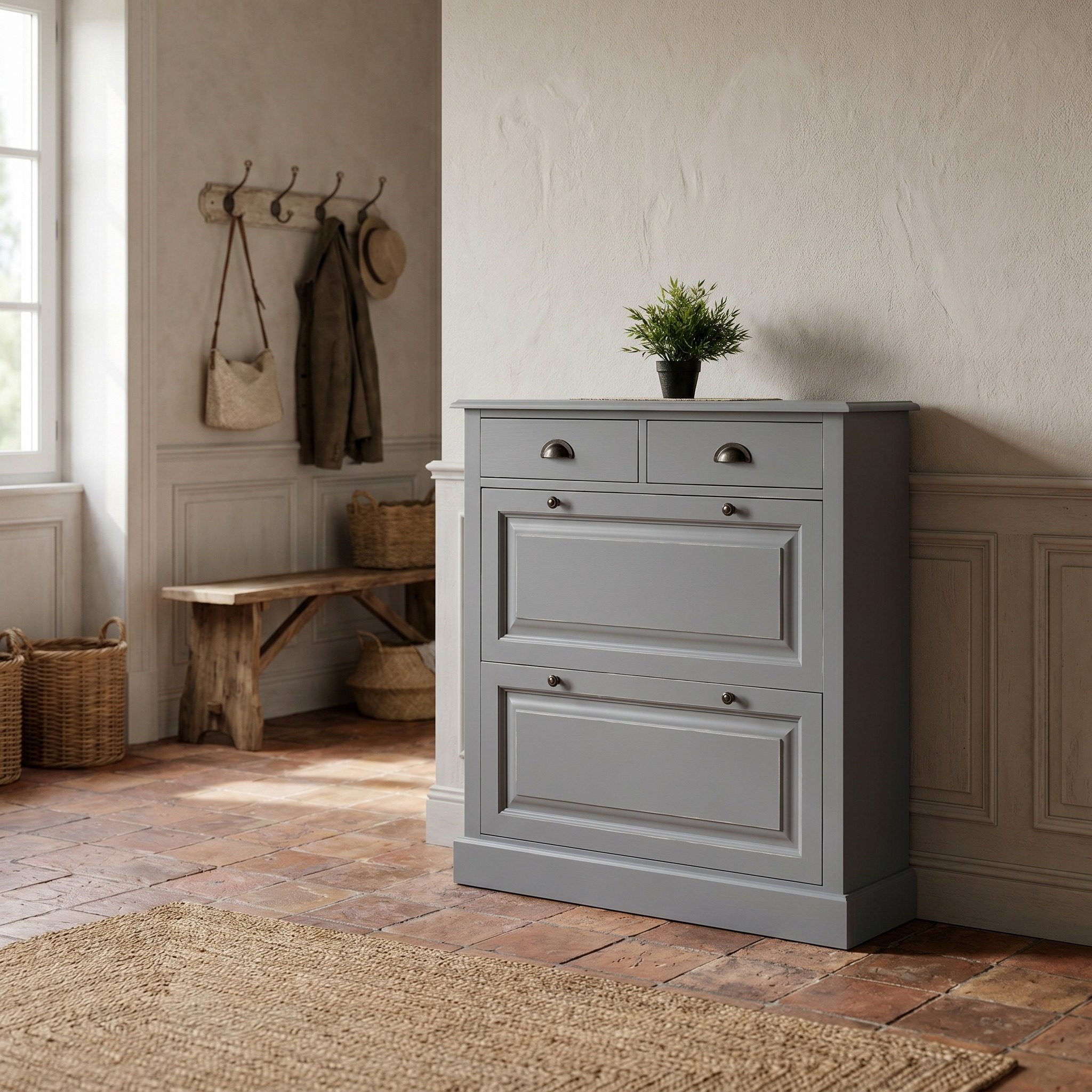 Schuhschrank im Shabby Chic - in vielen Farben erhältlich!