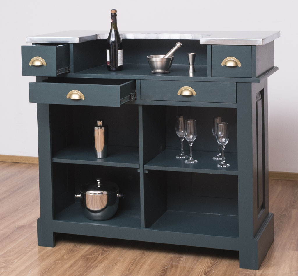 Bar mit Aufsatz im Landhausstil 120 cm breit - in vielen Farben erhältlich! Bar mit Aufsatz im Landhausstil 120 cm breit - in vielen Farben erhältlich!