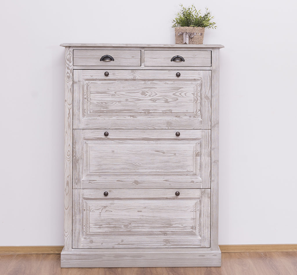 Eleganter Schuhschrank im Shabby Chic - in vielen Farben erhältlich!