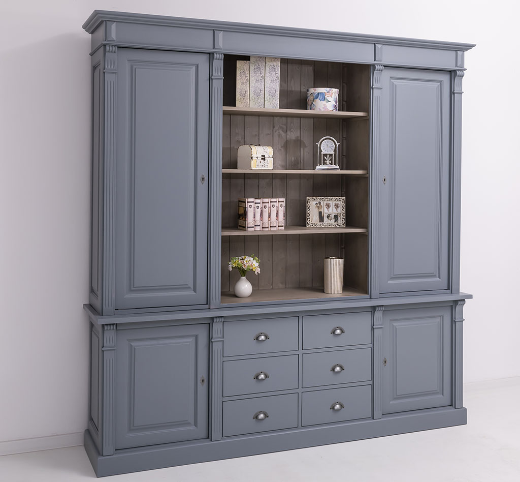 Stilvoller Bücherschrank im Landhausstil - in vielen Farben erhältlich!