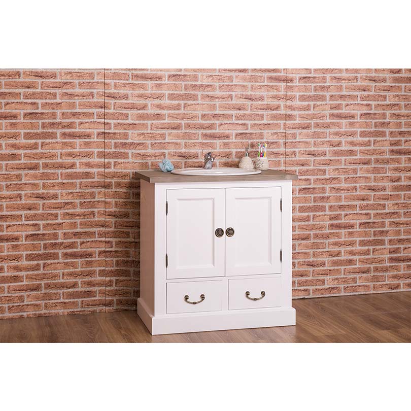 Rustikaler Waschbeckenschrank im Shabby Style - in vielen Farben erhältlich! Rustikaler Waschbeckenschrank im Shabby Style - in vielen Farben erhältlich!