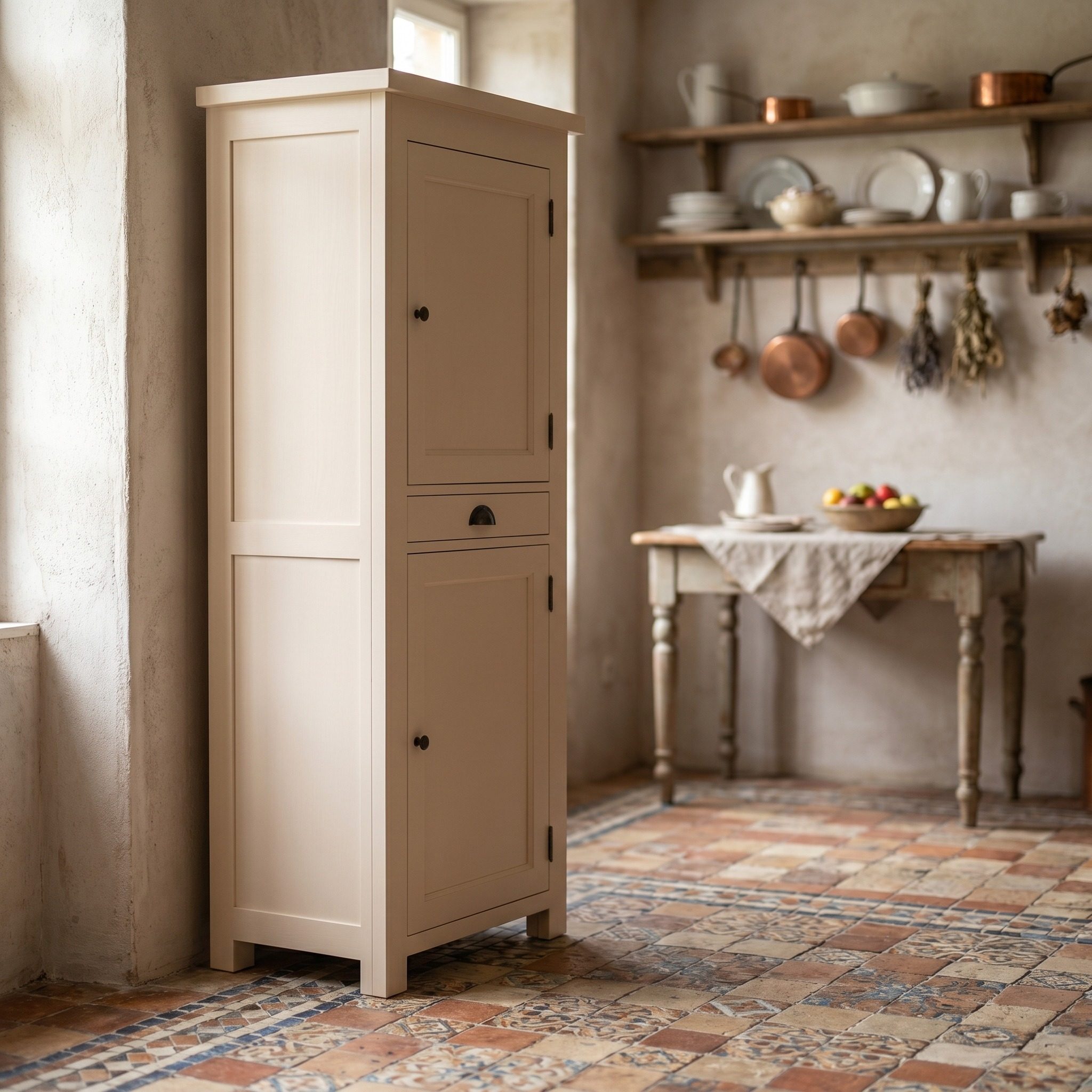 Schmaler Küchenschrank im Landhausstil - in vielen Farben erhältlich!