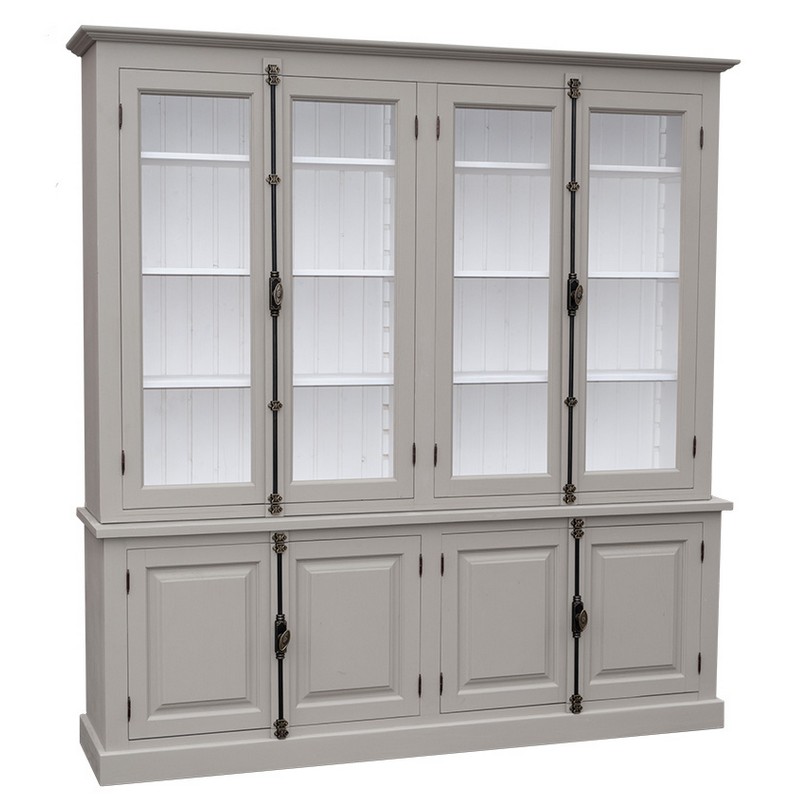 Stilvoller Hochschrank im Shabby Chic - in vielen Farben erhältlich!