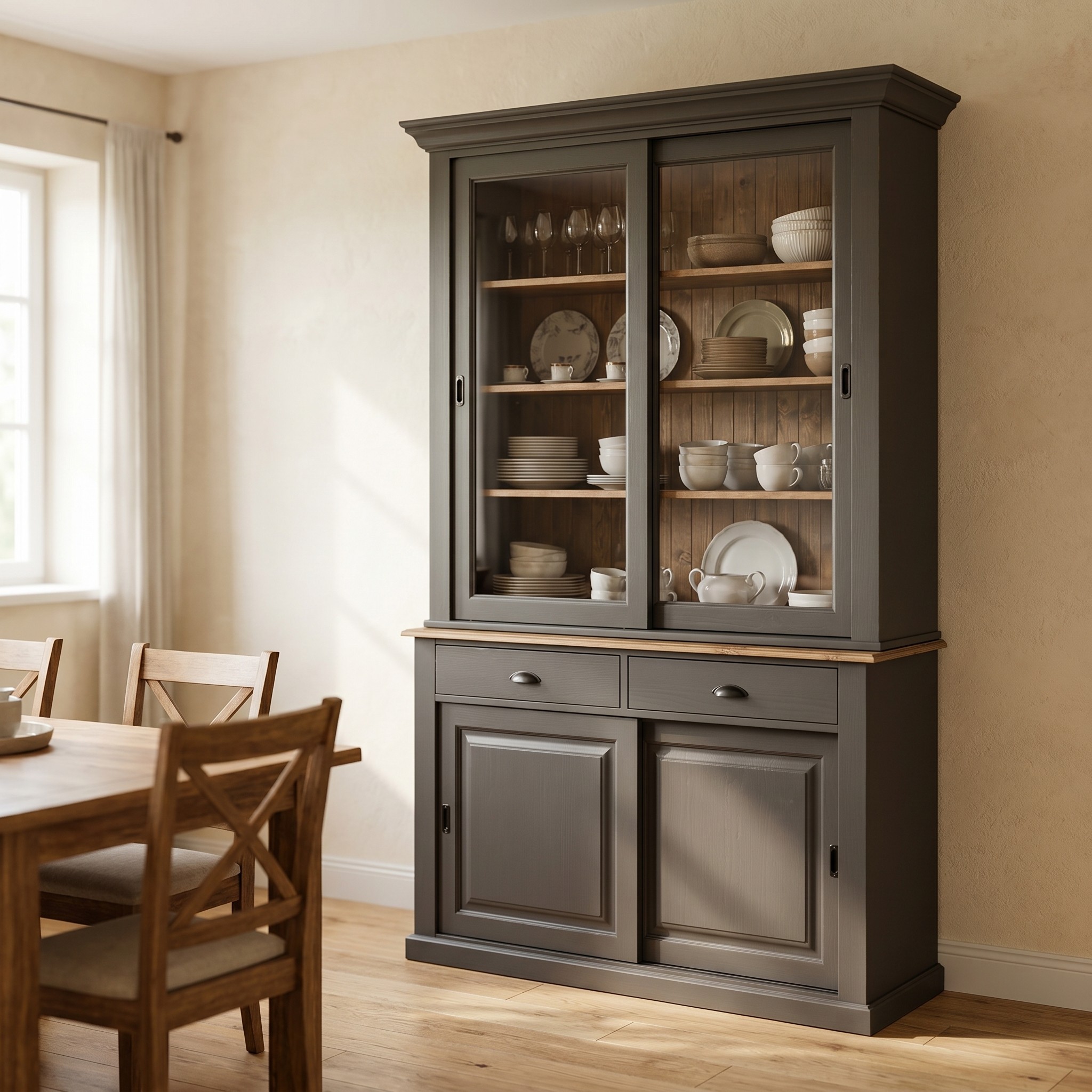 Hochschrank für rustikale Esszimmer - in vielen Farben erhältlich!