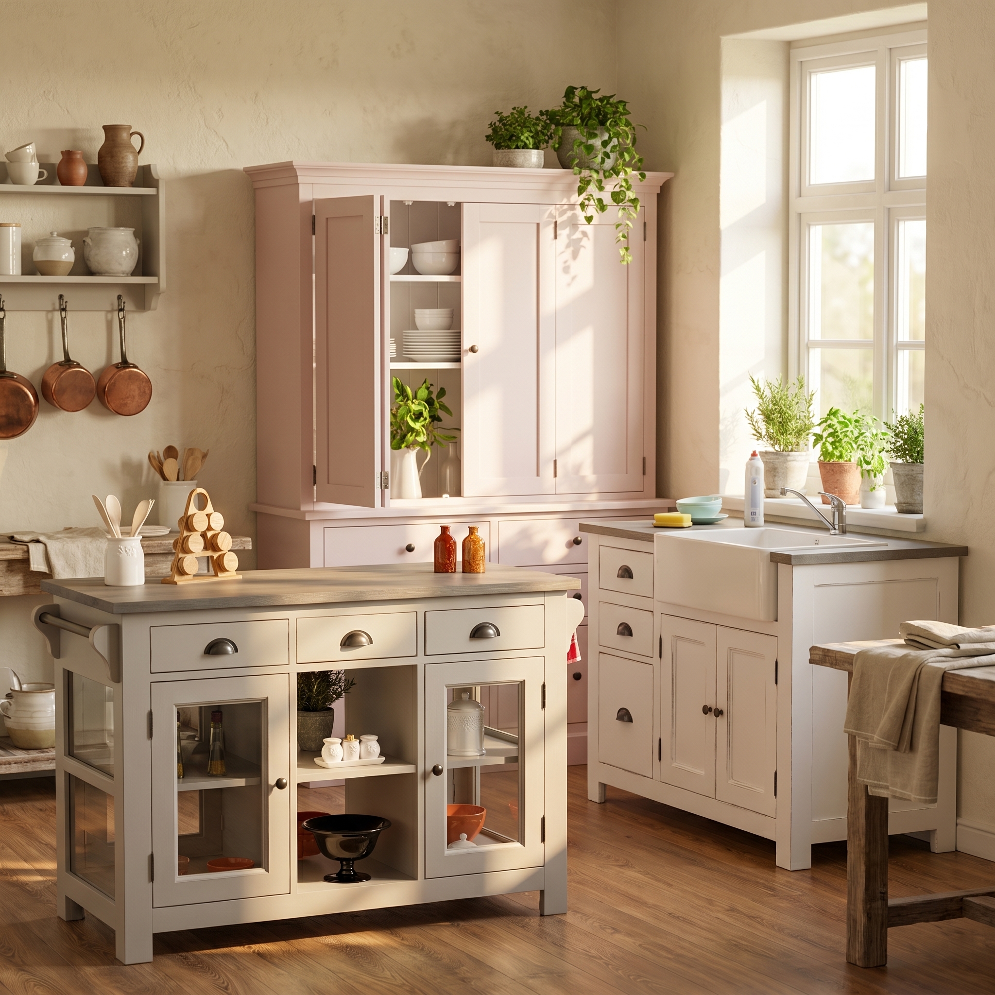 Sideboard für Waschbecken im Landhausstil