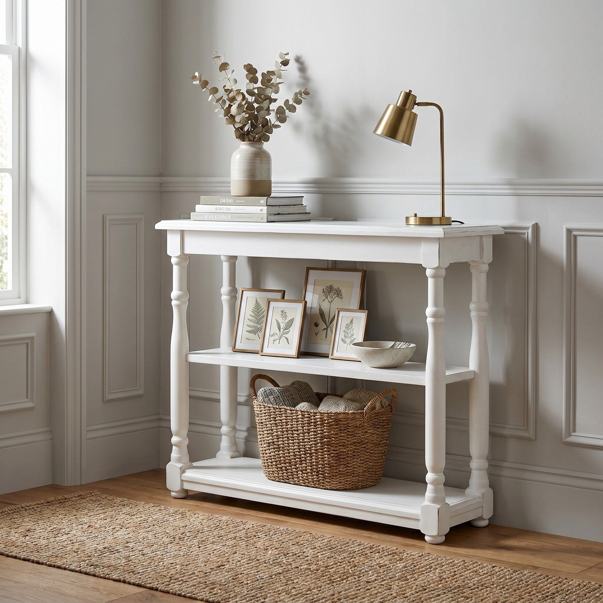 Eleganter Wandtisch im Landhausstil