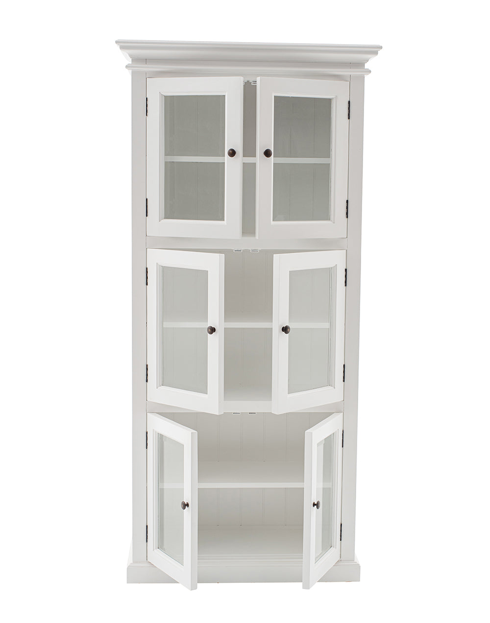 Halifax Vitrinenschrank Mittelgroß – Weiß