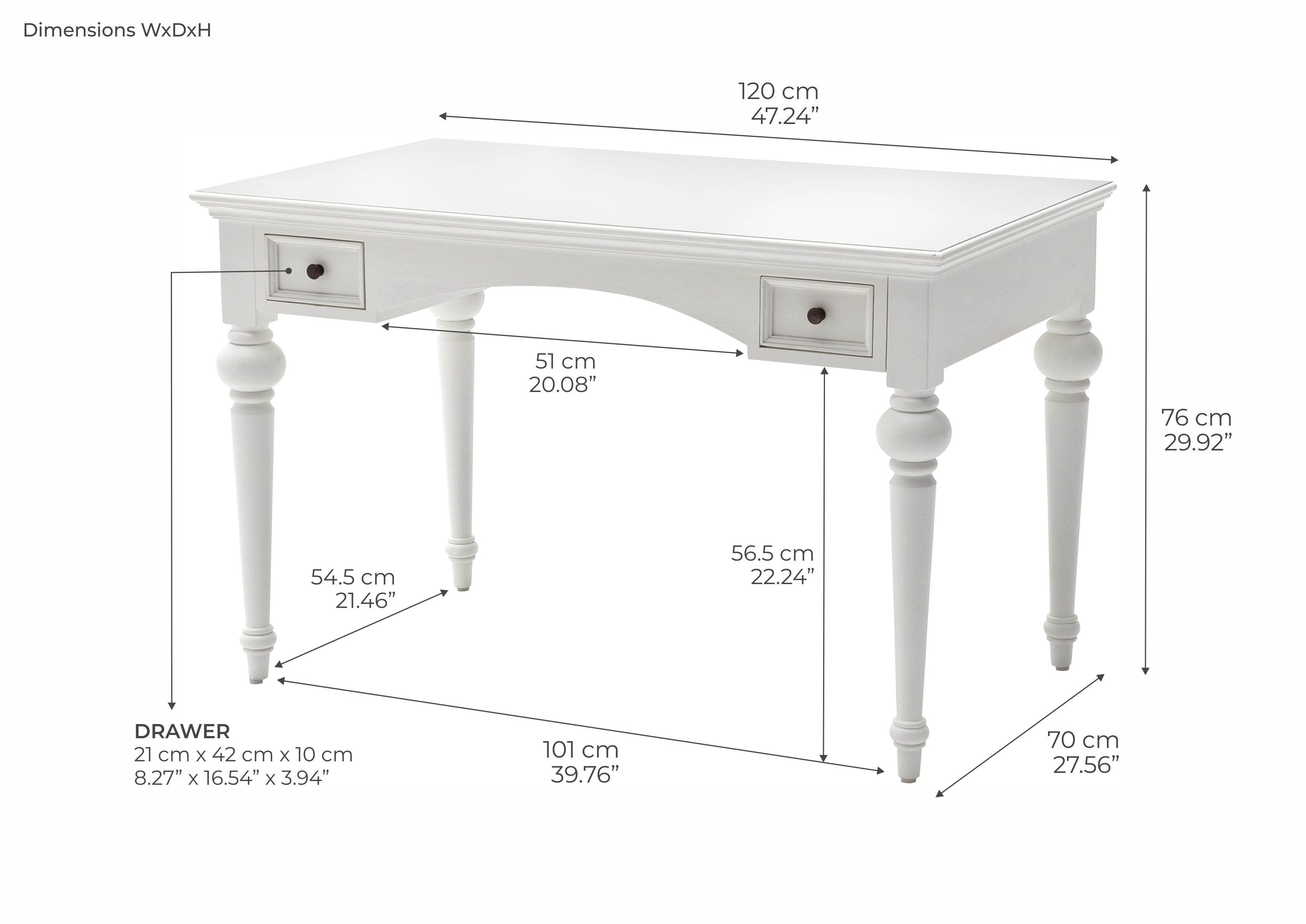 Provence Schreibtisch im Landhausstil