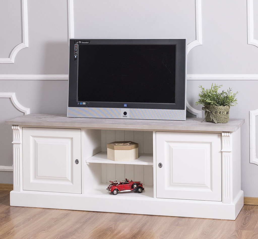 Massives TV Lowboard im Landhausstil - in vielen Farben erhältlich!