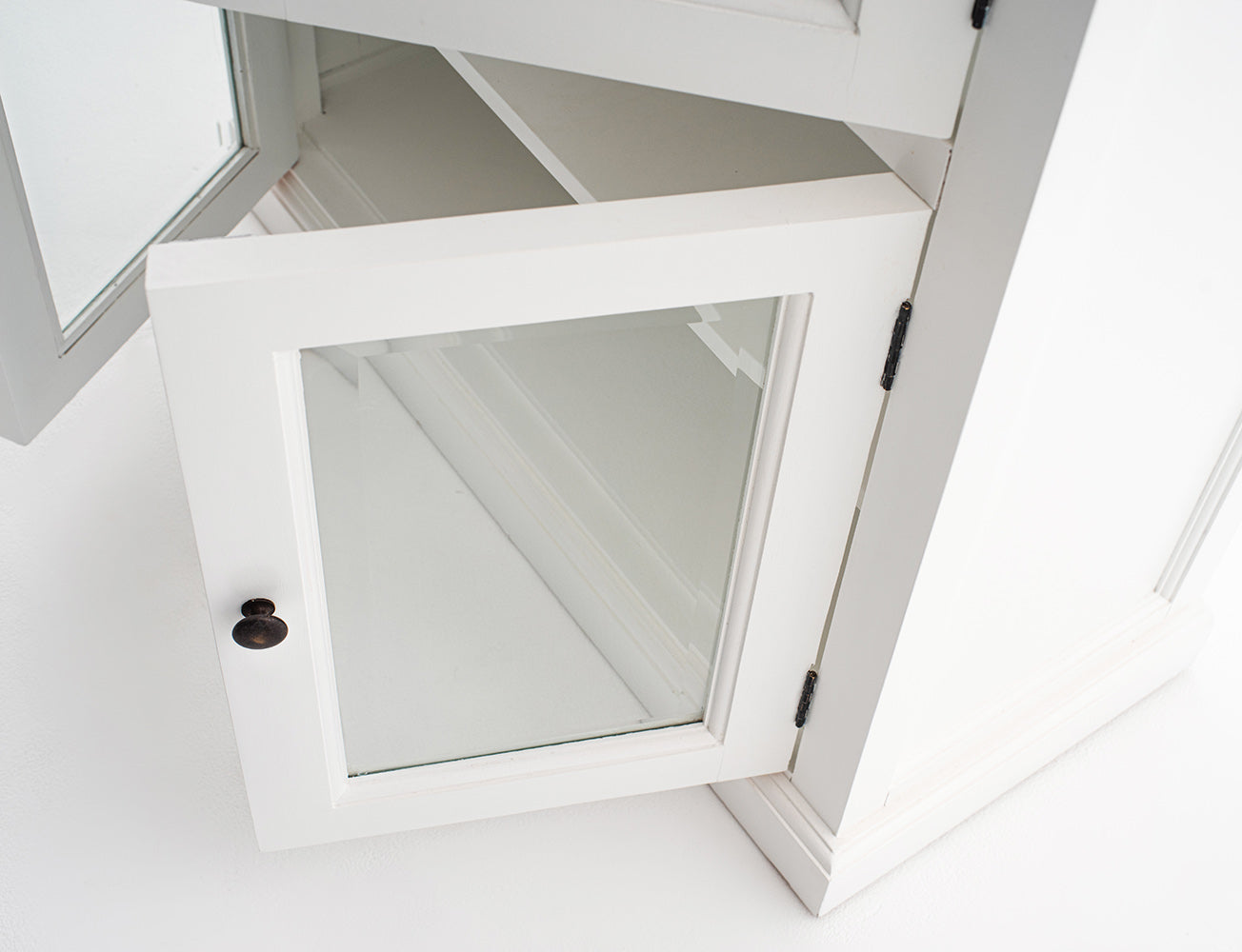 Halifax Vitrinenschrank Mittelgroß – Weiß