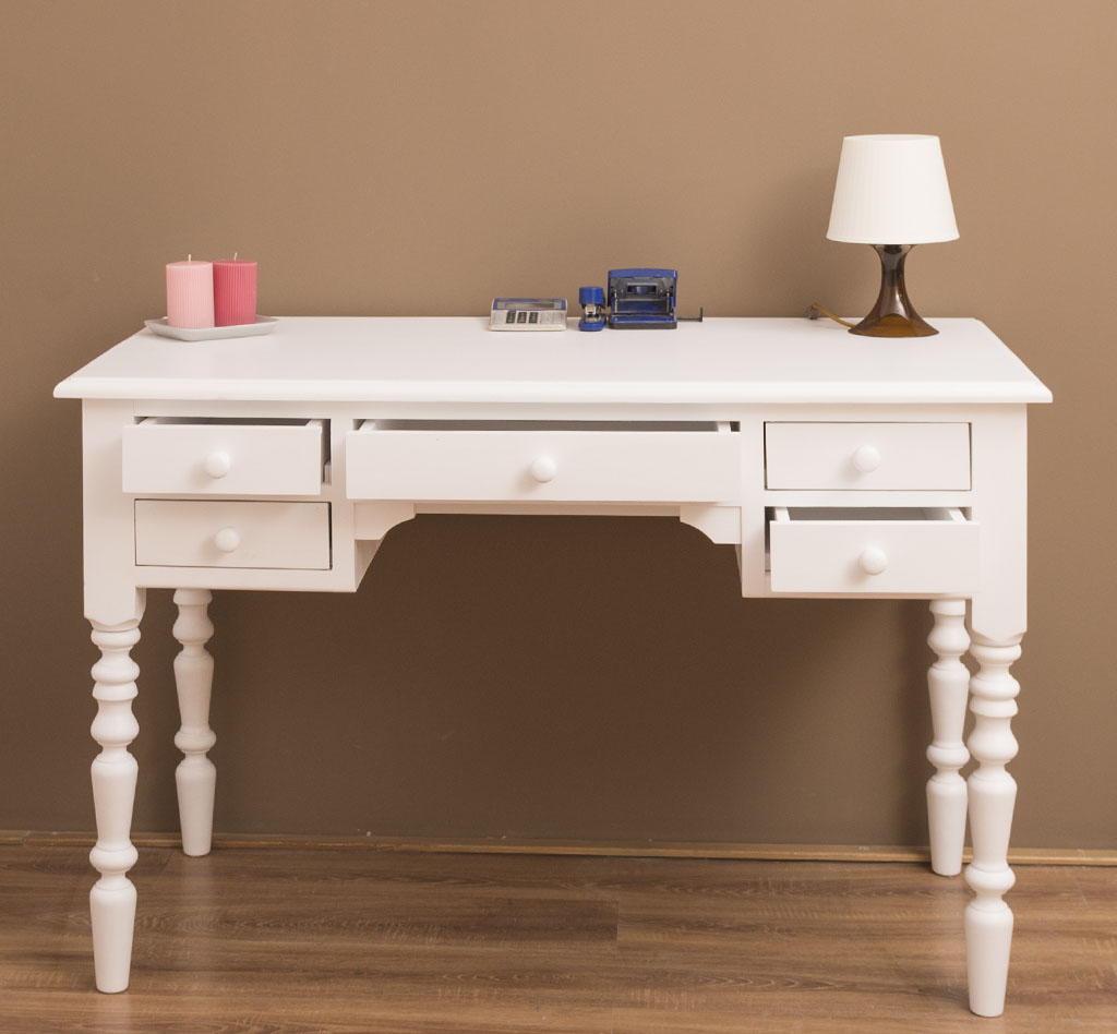 Stilvoller Schreibtisch im Shabby Chic - in vielen Farben erhältlich!