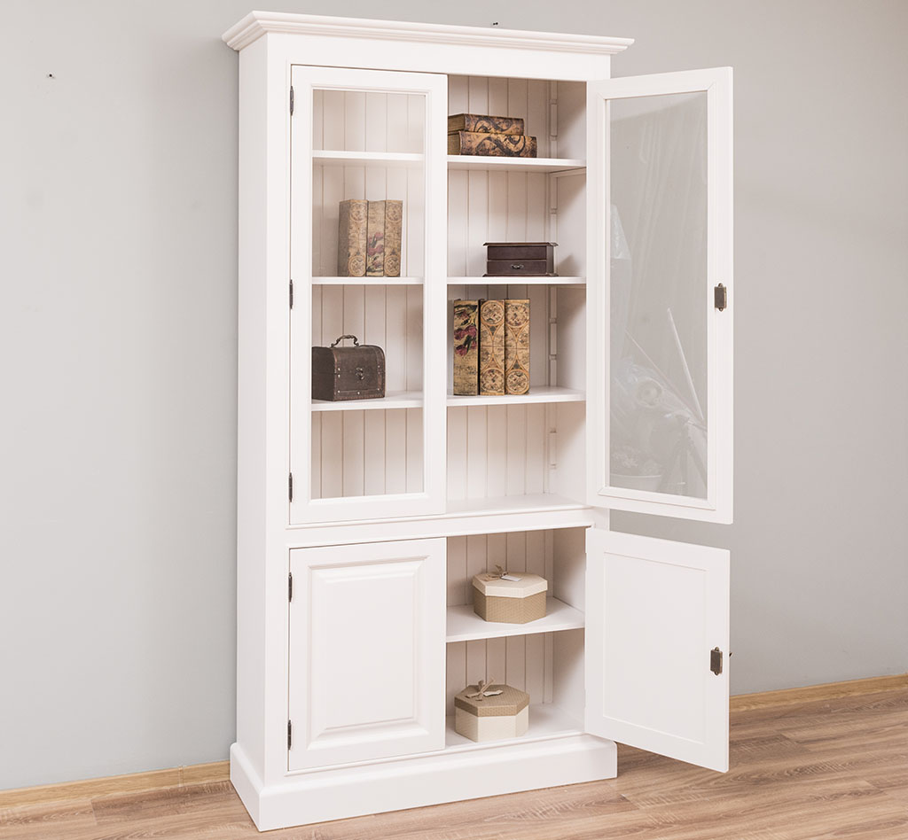 PS149-P015_2 Schöner Vitrinenschrank im Landhausstil - in vielen Farben erhältlich!