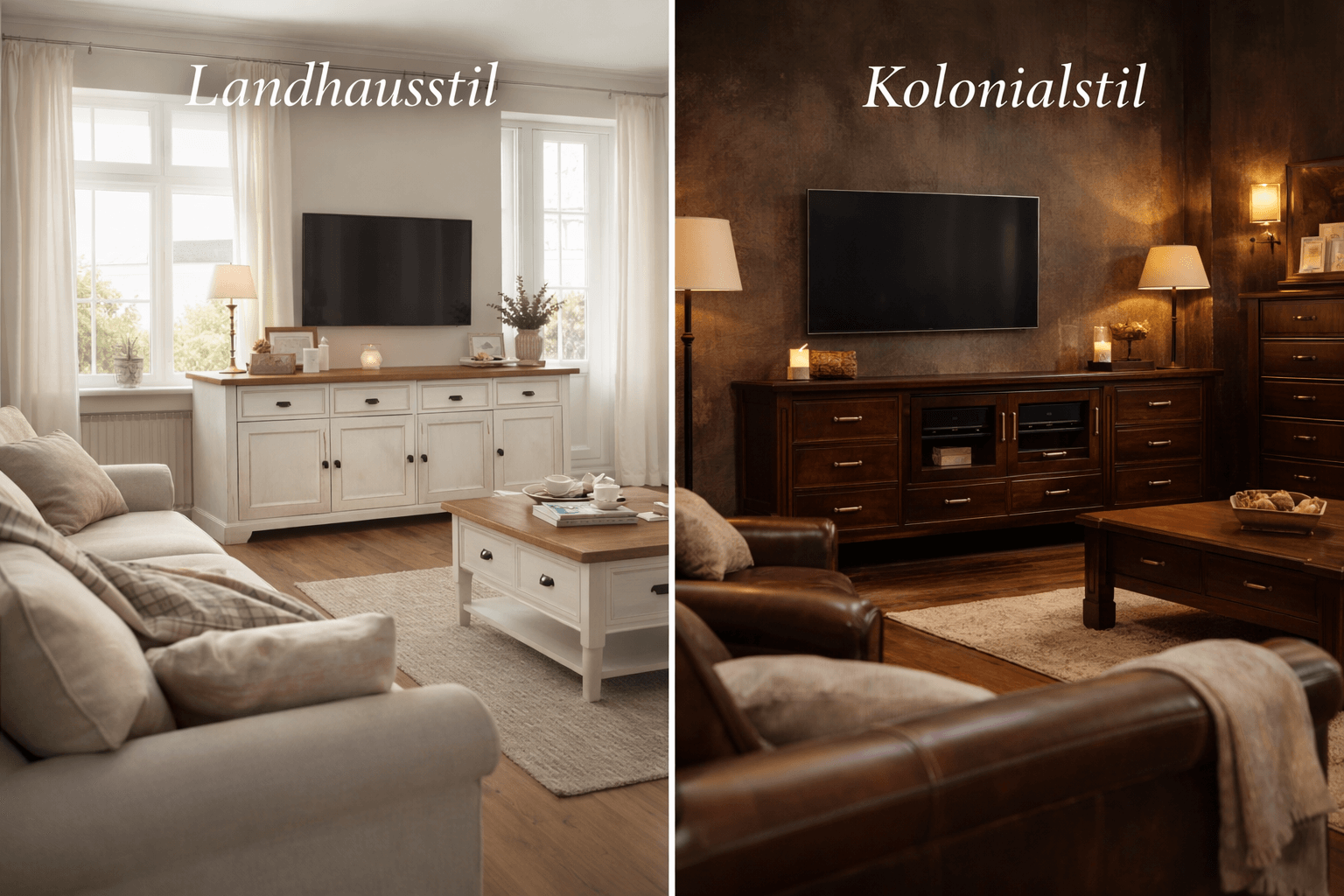 Was ist der Unterschied zwischen Landhaus und Kolonialstil?