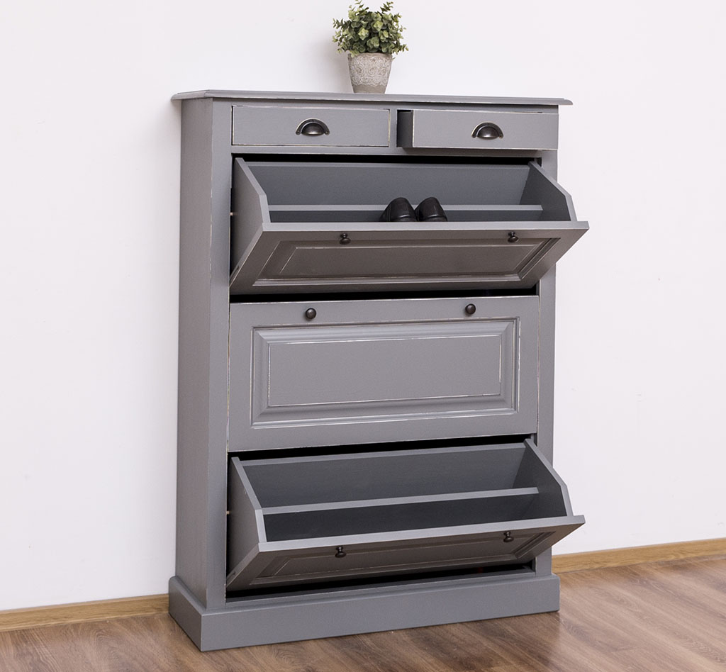 Eleganter Schuhschrank im Shabby Chic - in vielen Farben erhältlich!