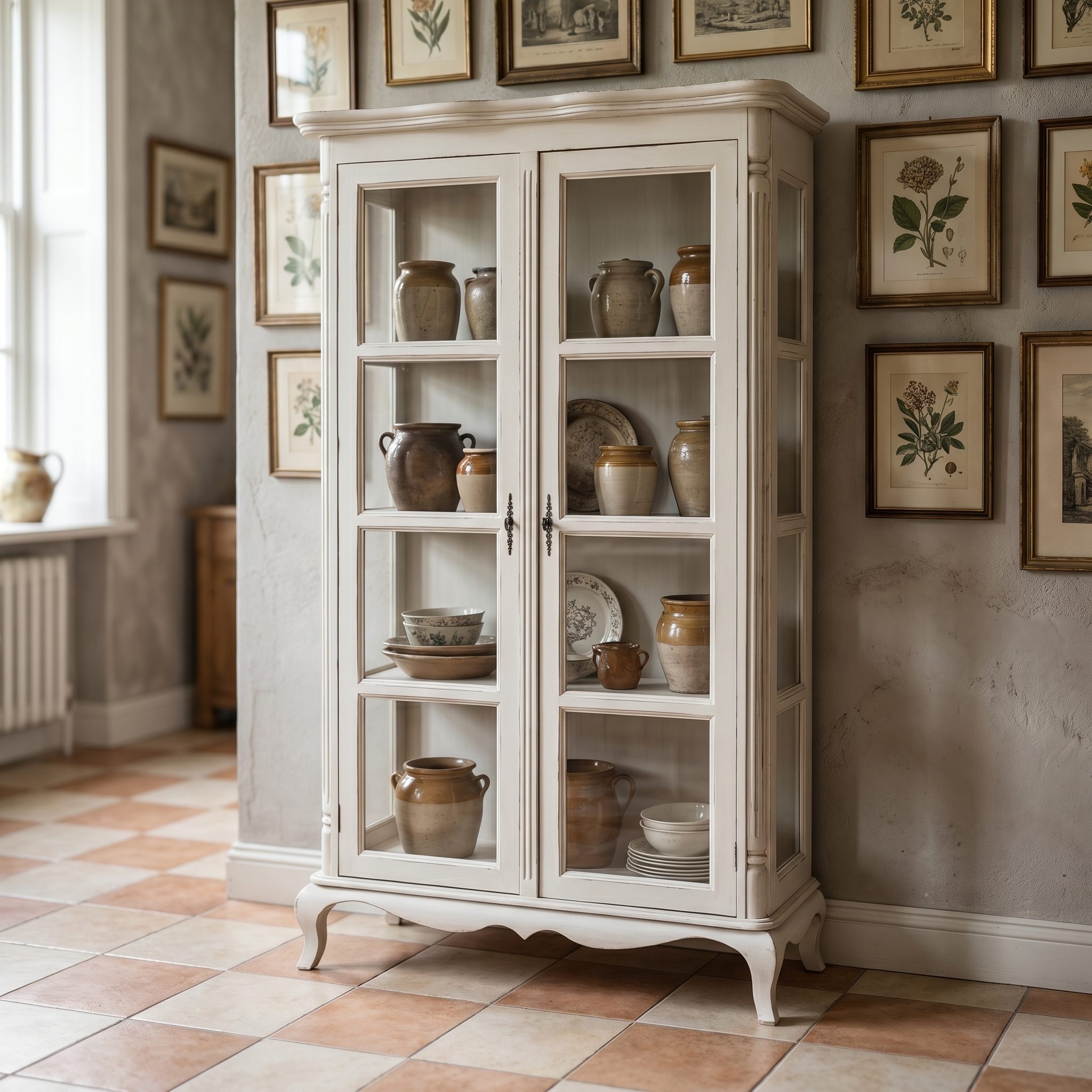 Vitrine Chic Collection Barockstil - in vielen Farben erhältlich!