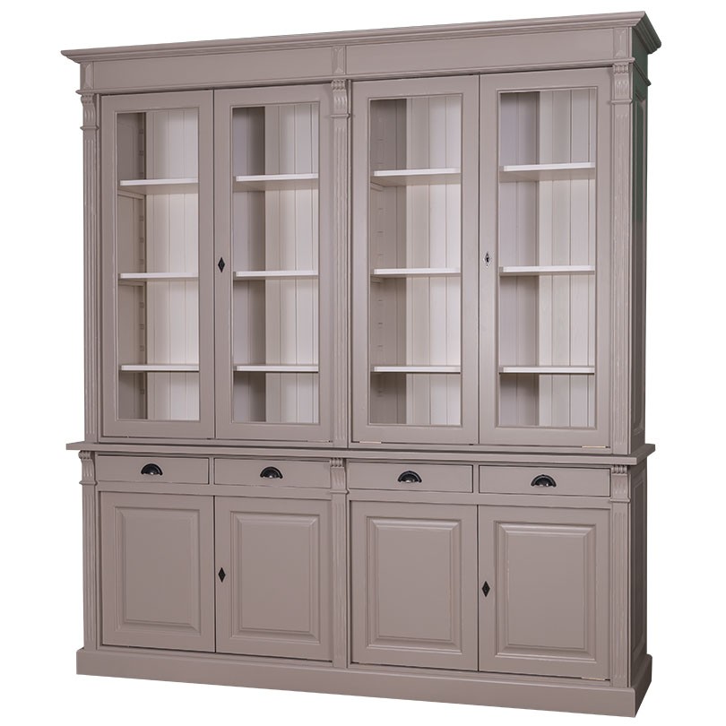 ps16bas_ps72sup-p023a_paneling_shelvesp039 Stilvoller Vitrinenschrank für das gehobene Ambiente - in vielen Farben erhältlich!