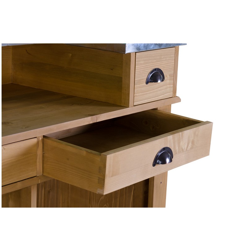 PS1003-120-TopZ-P002_2 Bar mit Aufsatz im Landhausstil 120 cm
