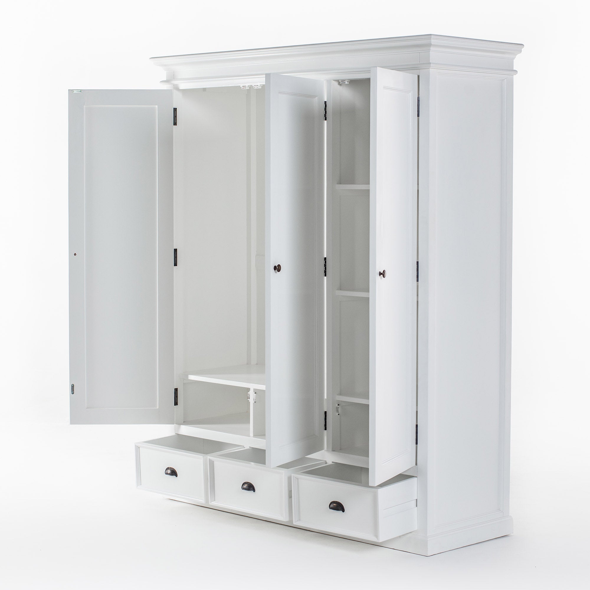 Kleiderschrank mit 3 Türen – Halifax Landhausstil