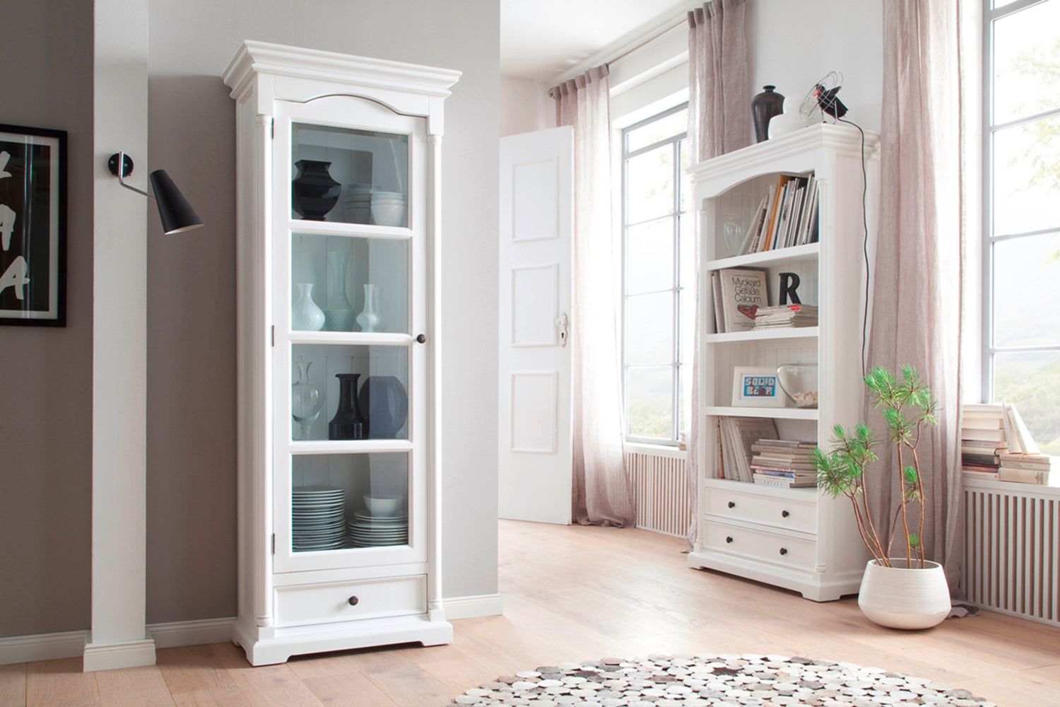 Bücherregal Provence – Weiß