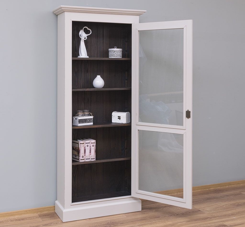 Kompakte Vitrine im Landhausstil - in vielen Farben erhältlich! Kompakte Vitrine im Landhausstil - in vielen Farben erhältlich!