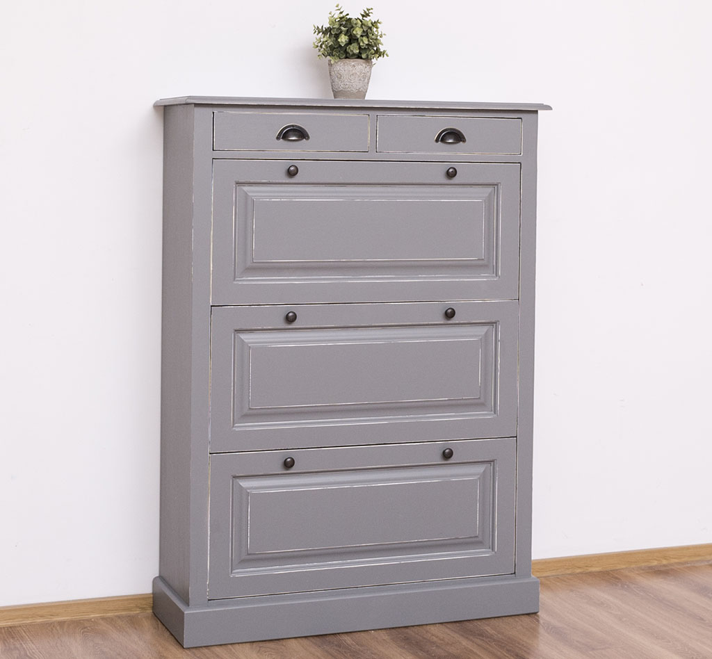 Eleganter Schuhschrank im Shabby Chic - in vielen Farben erhältlich!