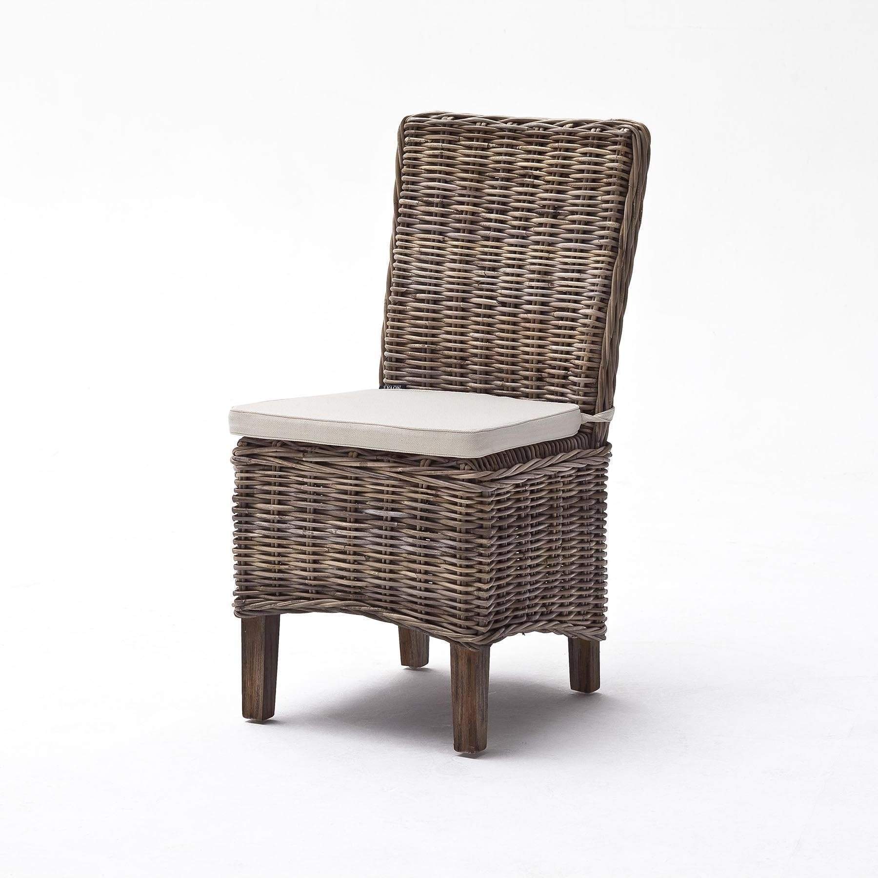 Morin Esszimmerstuhl aus Kubu-Rattan, 2er-Set