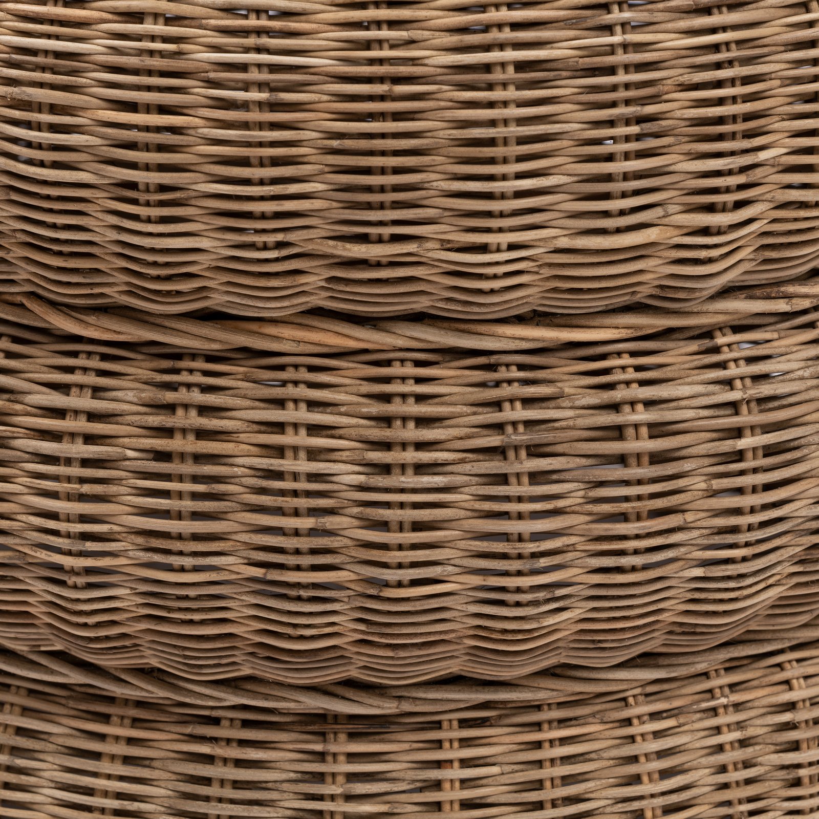 Rustic Rattan Macaron Footstool