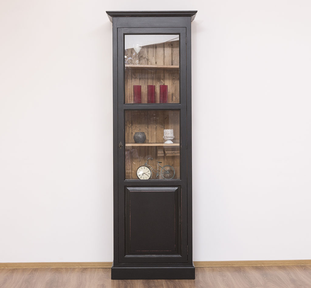 Schmaler Vitrinenschrank Landhaus ✓ Online kaufen