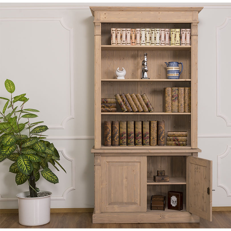 Kompaktes Bücherregal mit Leiter Landhaus - in vielen Farben erhältlich!