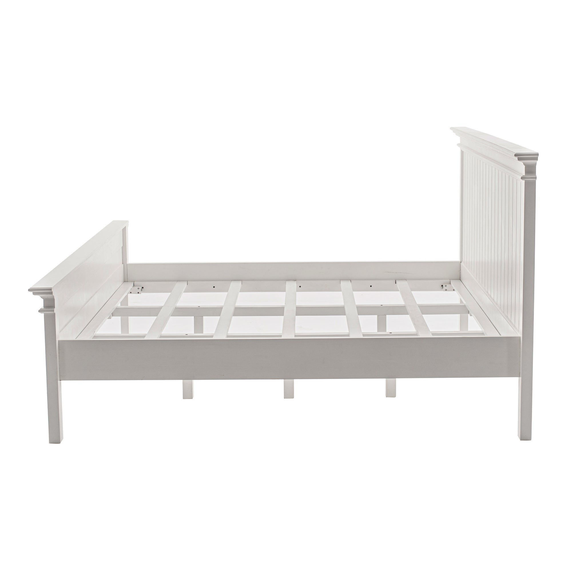 Halifax Doppelbett 200 im Landhausstil – Massivholz Weiß