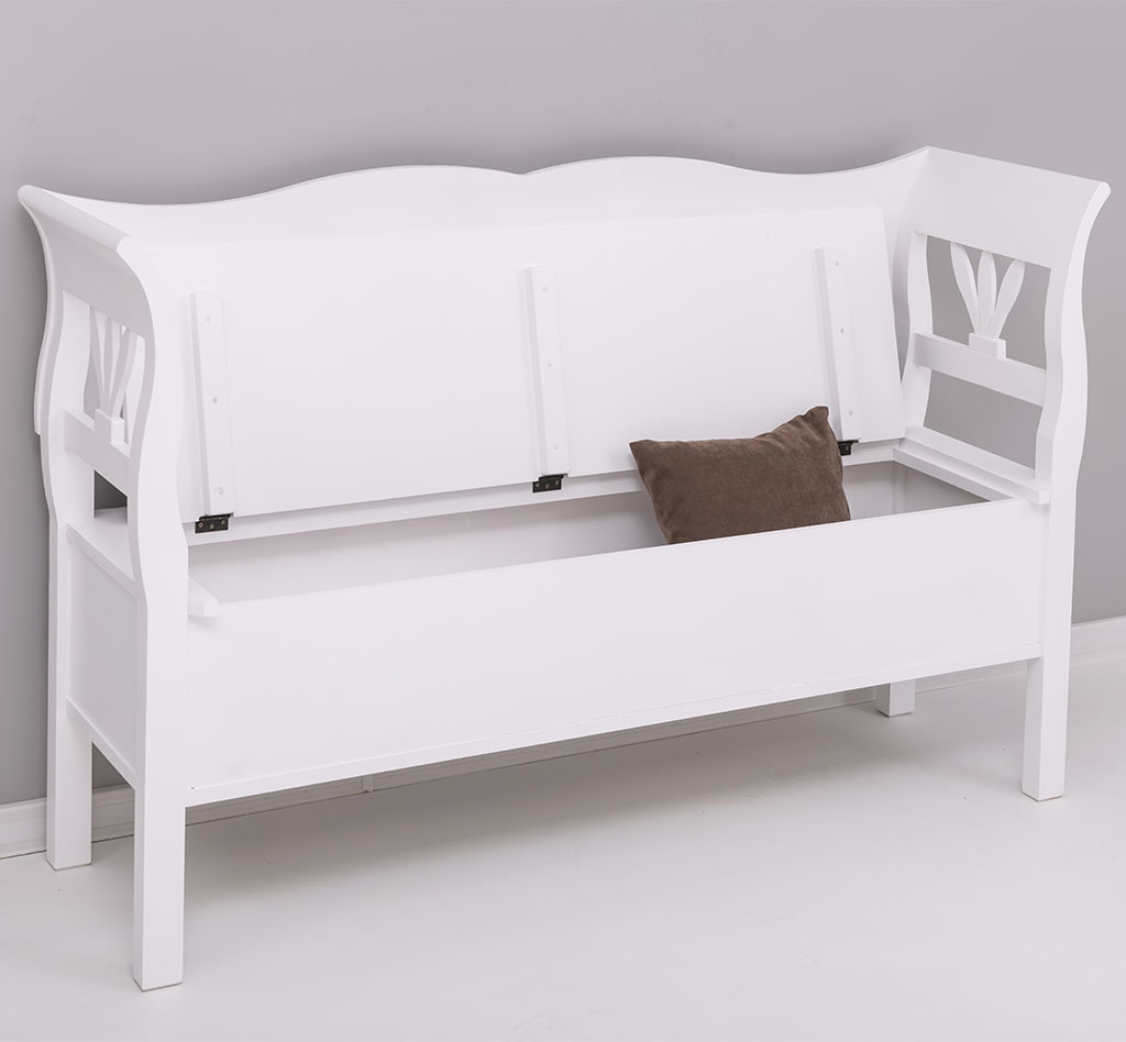 Gemütliche Sitzbank im Landhausstil - in vielen Farben erhältlich!