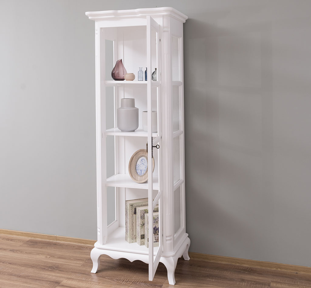 PS652-P004_5 Schmale Vitrine Chic Collection Barockstil - in vielen Farben erhältlich!
