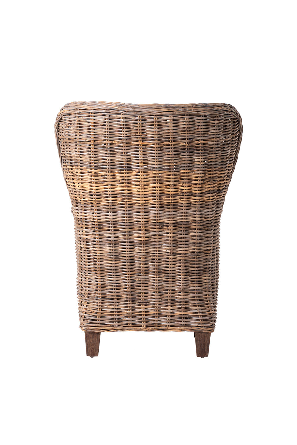 King Kubu Rattan-Armlehnstuhl mit Kissen, 2er-Set