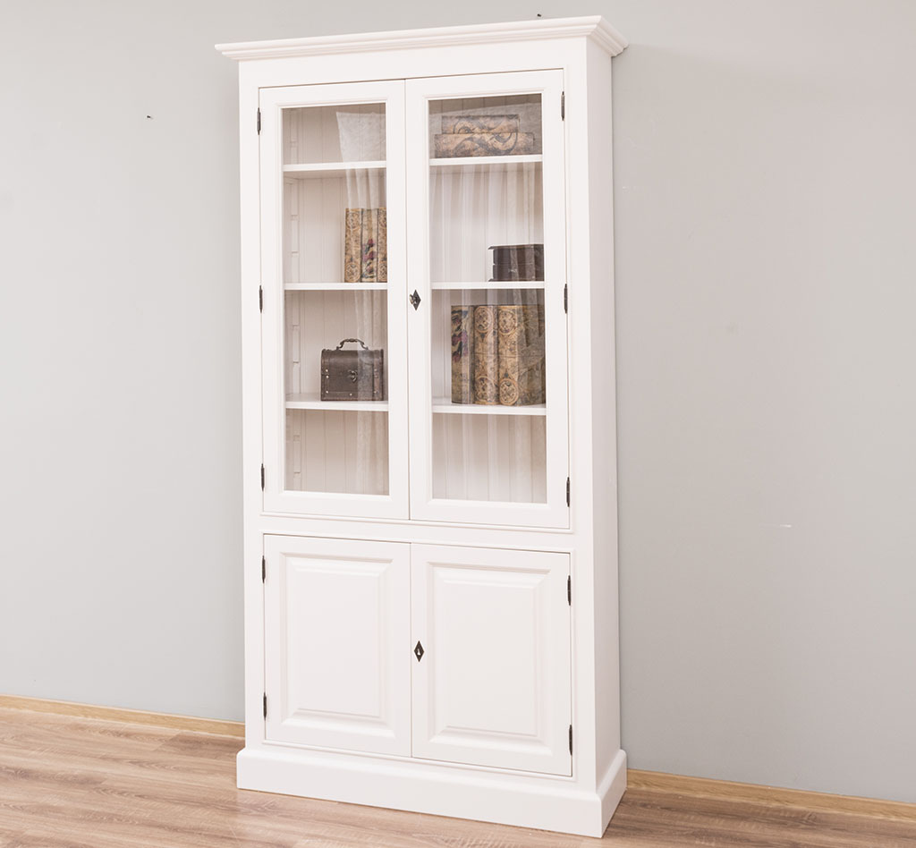 PS149-P015_3 Schöner Vitrinenschrank im Landhausstil - in vielen Farben erhältlich!