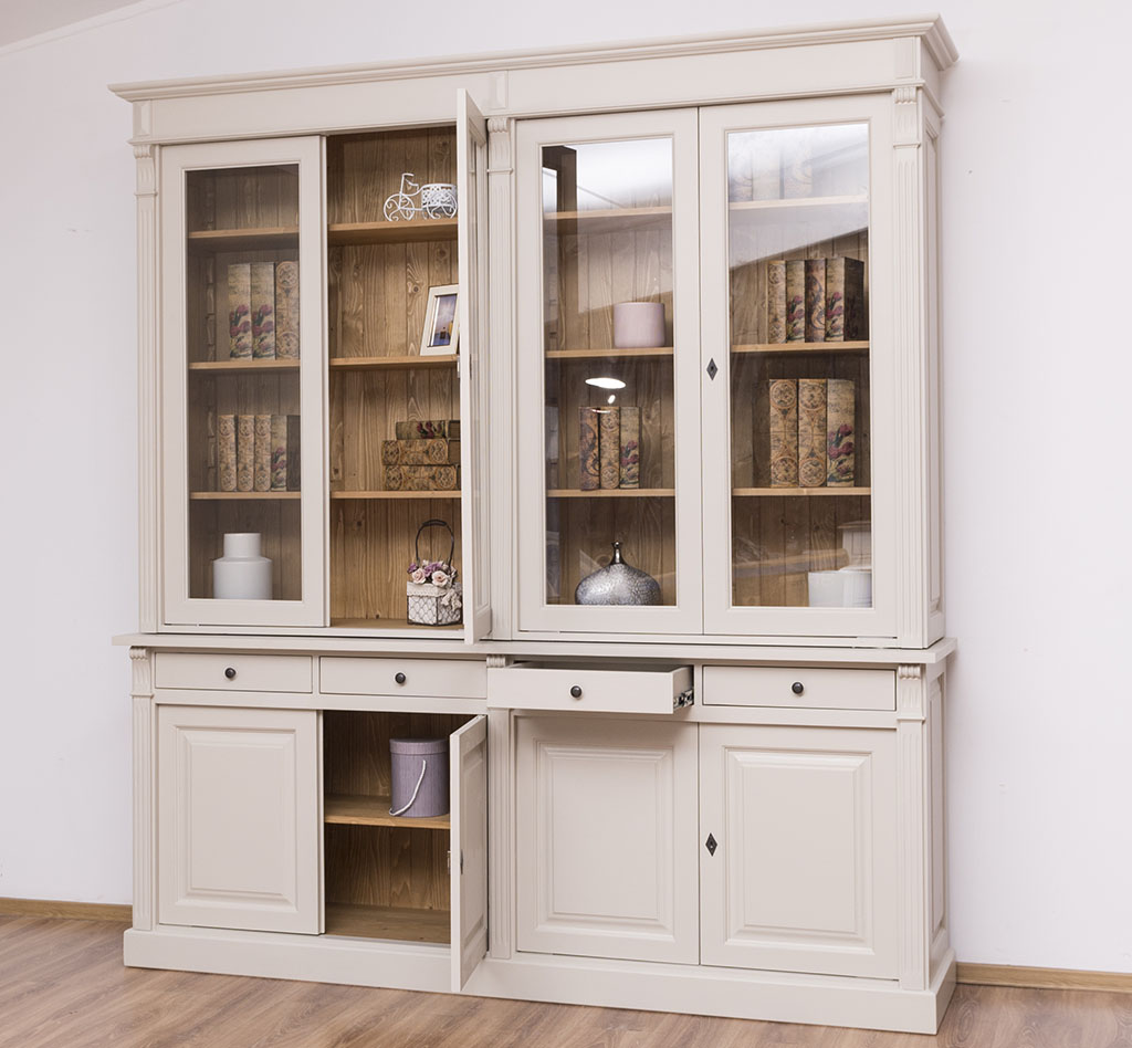Stilvoller Vitrinenschrank für das gehobene Ambiente - in vielen Farben erhältlich! Stilvoller Vitrinenschrank für das gehobene Ambiente - in vielen Farben erhältlich!