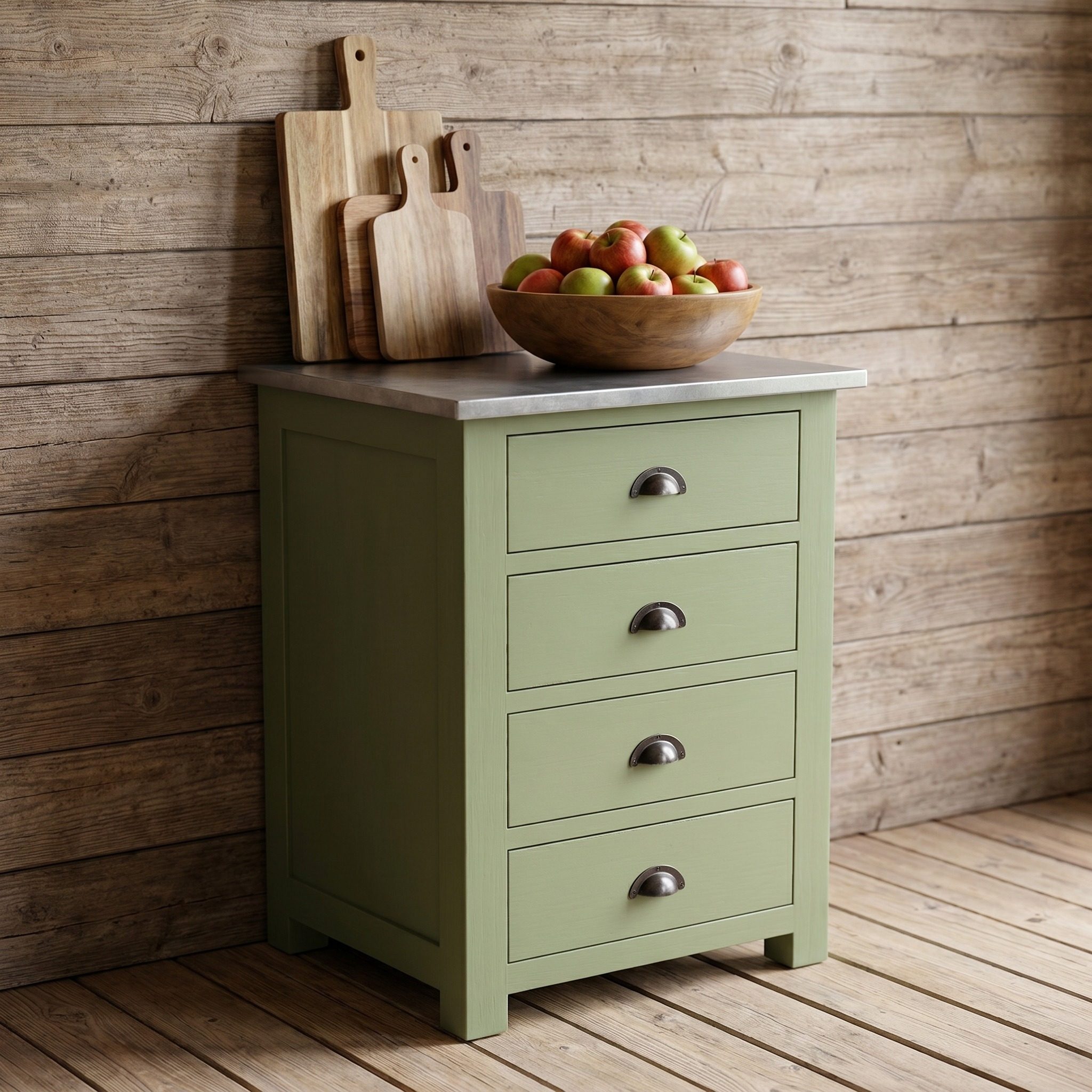 Kleines Küchensideboard im Shabby Chic - in vielen Farben erhältlich!